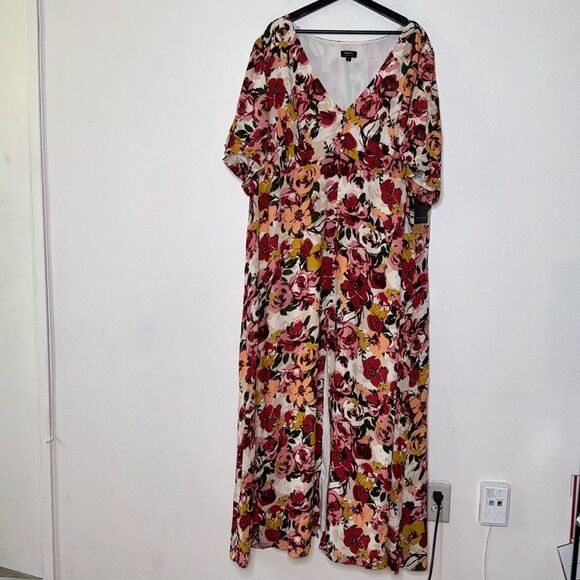 Maree Pour Toi Plus Floral Button Front Maxi Dress Size 26 - Picture 2 of 10